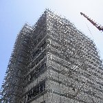 ビル工事 足場