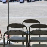 運動会の校庭
